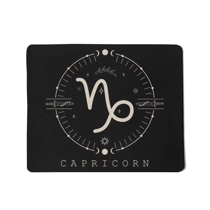 Proud Capricorn Zodiac Characteristics Gifts Astrology Mousepad