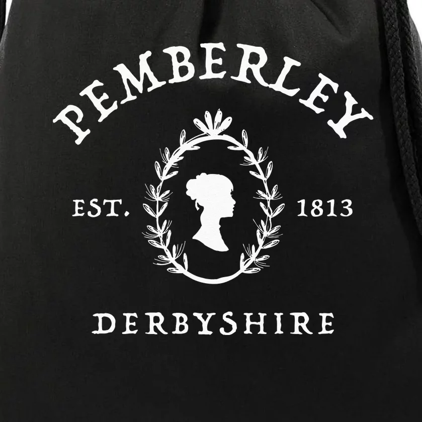 Pemberley Derbyshire 1813 Pride And Prejudice Jane Austen Drawstring Bag