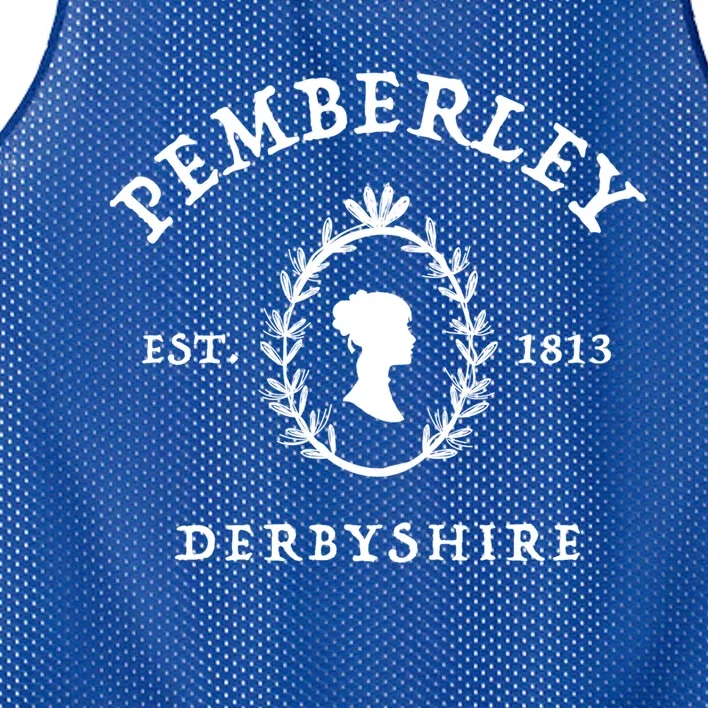 Pemberley Derbyshire 1813 Pride And Prejudice Jane Austen Cute Gift Mesh Reversible Basketball Jersey Tank