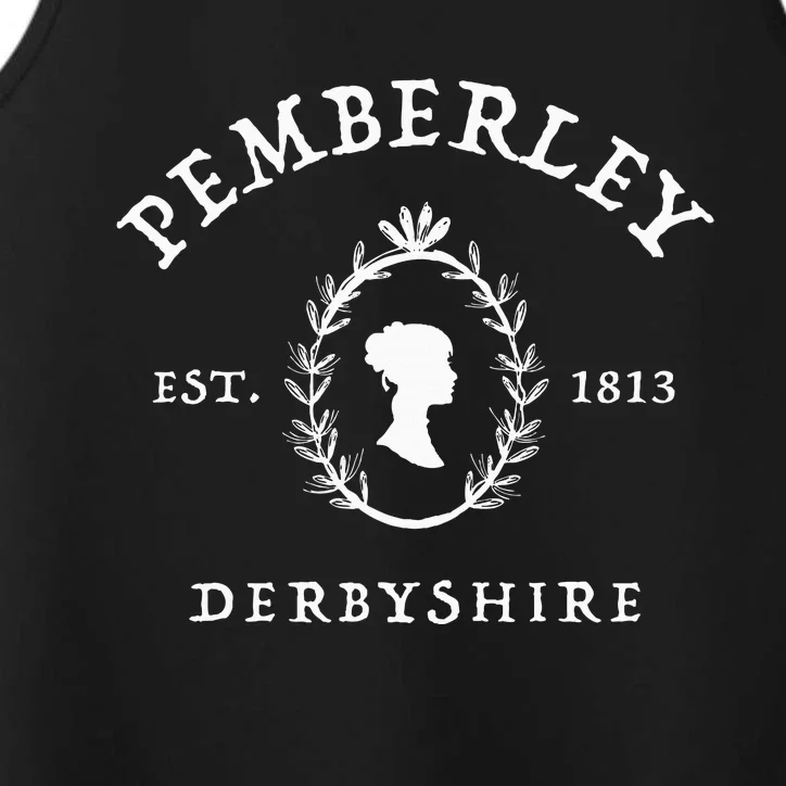 Pemberley Derbyshire 1813 Pride and Prejudice Jane Austen Performance Tank