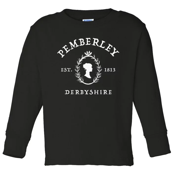 Pemberley Derbyshire 1813 Pride And Prejudice Jane Austen Toddler Long Sleeve Shirt