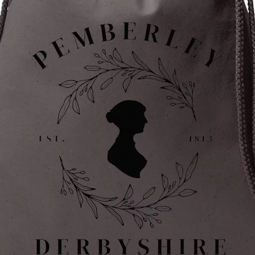 Pemberley Derbyshire 1813 Pride and Prejudice Jane Austen Drawstring Bag