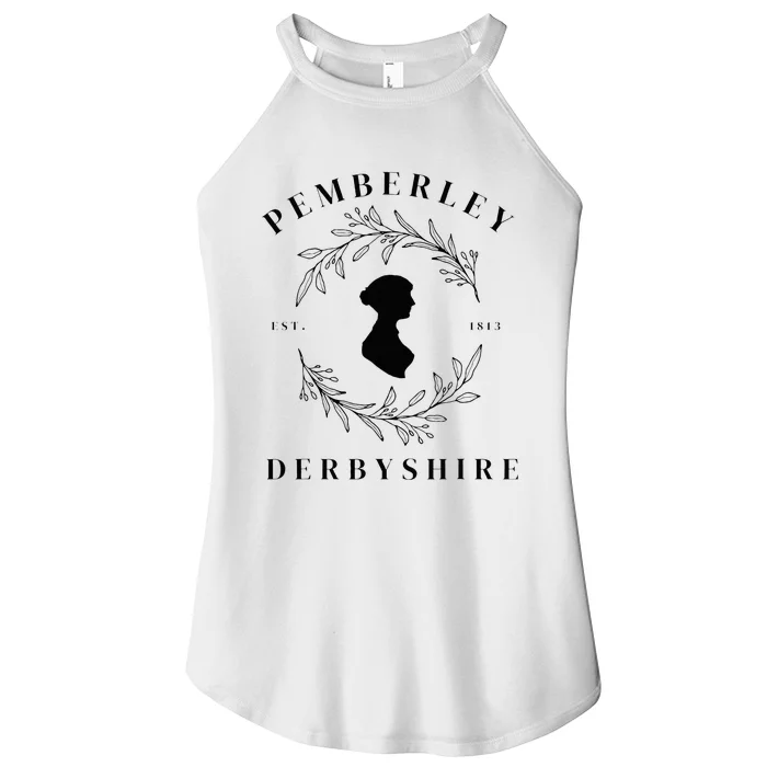 Pemberley Derbyshire 1813 Pride and Prejudice Jane Austen Women’s Perfect Tri Rocker Tank