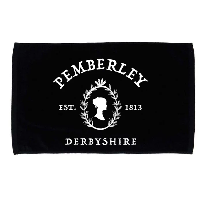 Pemberley Derbyshire 1813 Gift Pride And Prejudice Jane Austen Gift Microfiber Hand Towel