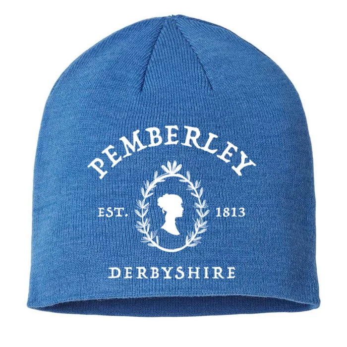 Pemberley Derbyshire 1813 Gift Pride And Prejudice Jane Austen Gift 8 1/2in Sustainable Knit Beanie