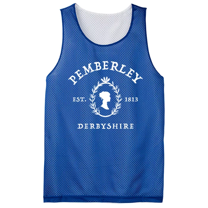 Pemberley Derbyshire 1813 Gift Pride And Prejudice Jane Austen Gift Mesh Reversible Basketball Jersey Tank