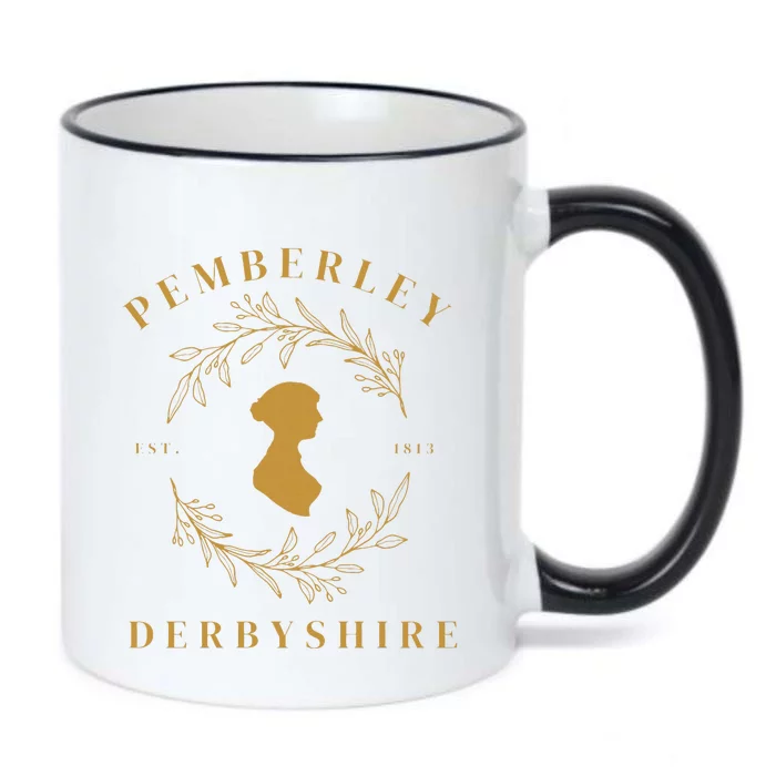 Pemberley Derbyshire 1813 Pride and Prejudice Jane Austen Black Color Changing Mug