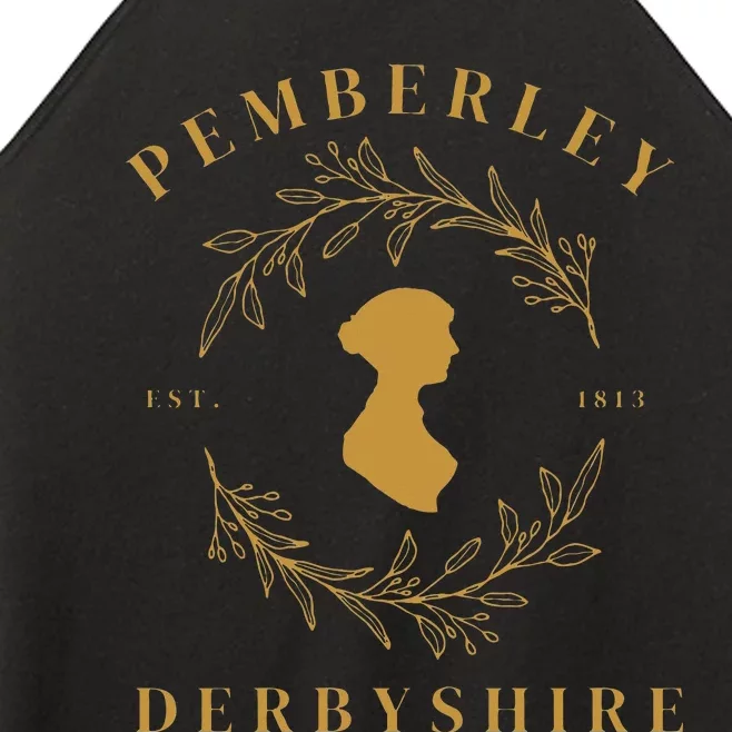 Pemberley Derbyshire 1813 Pride and Prejudice Jane Austen Women’s Perfect Tri Rocker Tank