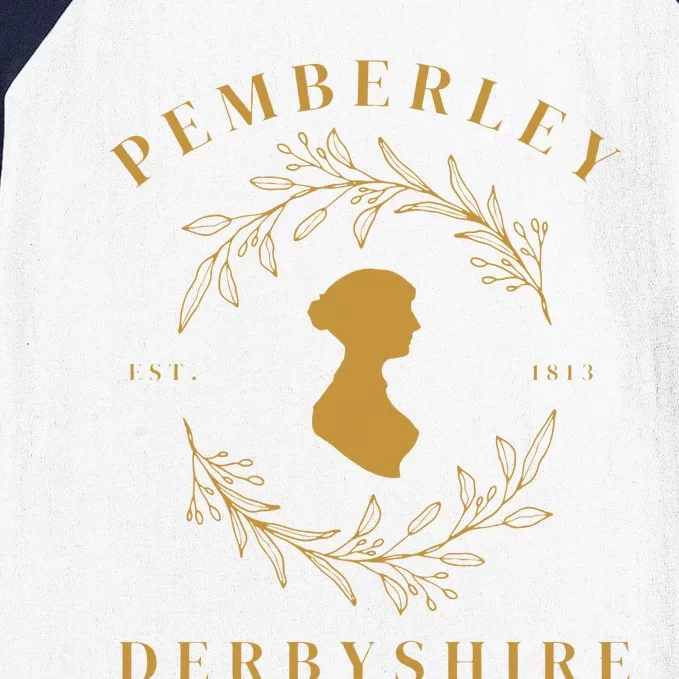 Pemberley Derbyshire 1813 Pride and Prejudice Jane Austen Baseball Sleeve Shirt