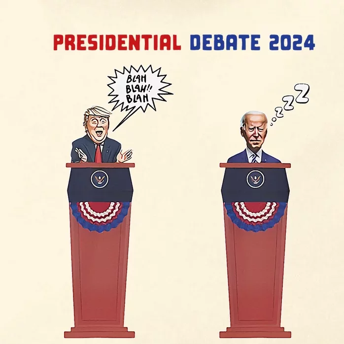 Presidential Debate 2024 Blah Blah Blah Zzz Zip Tote Bag