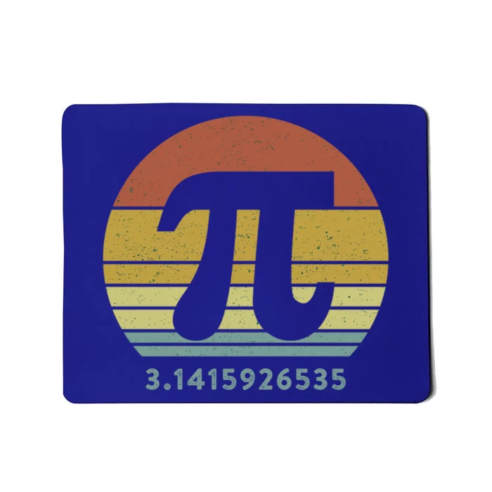 Pi Day 3 14 Retro Vintage Sunset 10 Digits Math Teacher Gift Mousepad