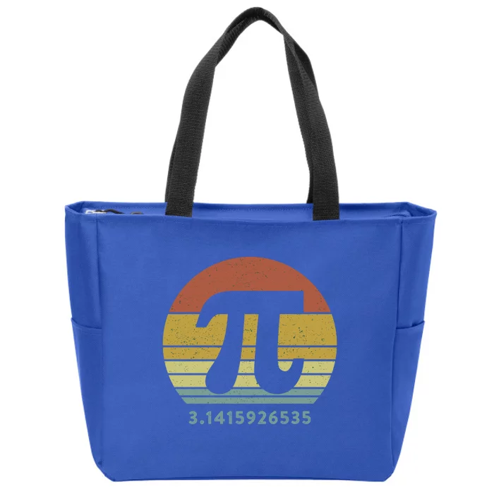 Pi Day 3 14 Retro Vintage Sunset 10 Digits Math Teacher Gift Zip