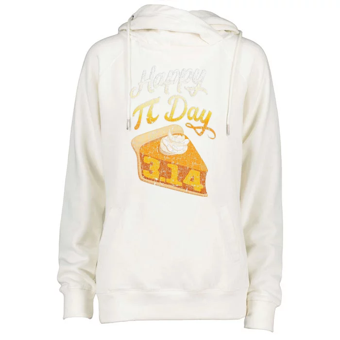 Pi Day 3 14 Slice Of Pi Math Geek Pie Lover Womens Funnel Neck Pullover Hood