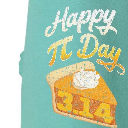 Pi Day 3 14 Slice Of Pi Math Geek Pie Lover Doggie 3-End Fleece Hoodie