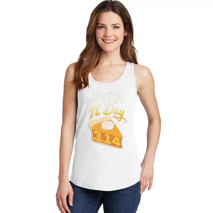 Pi Day 3 14 Slice Of Pi Math Geek Pie Lover Ladies Essential Tank