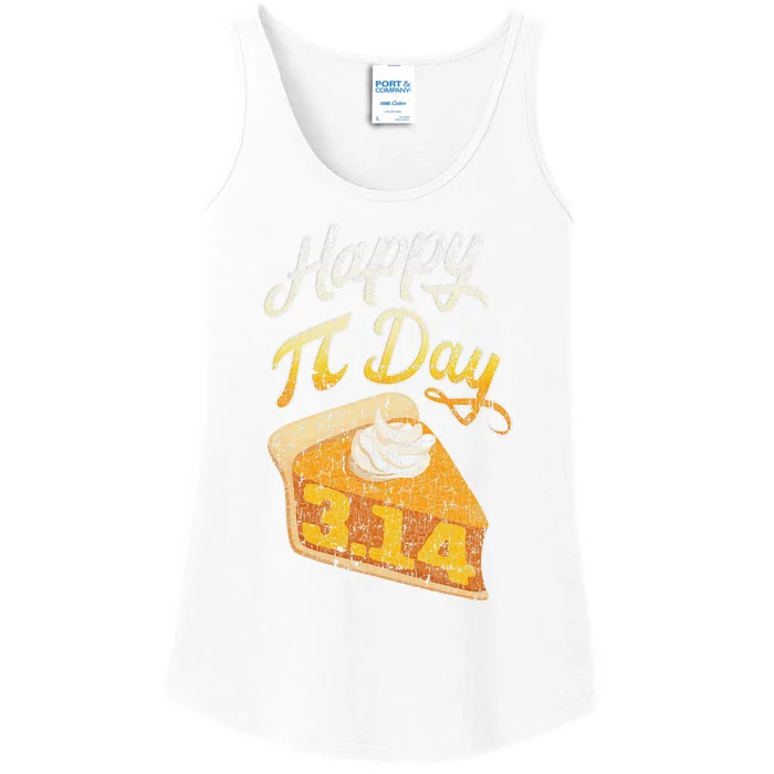 Pi Day 3 14 Slice Of Pi Math Geek Pie Lover Ladies Essential Tank