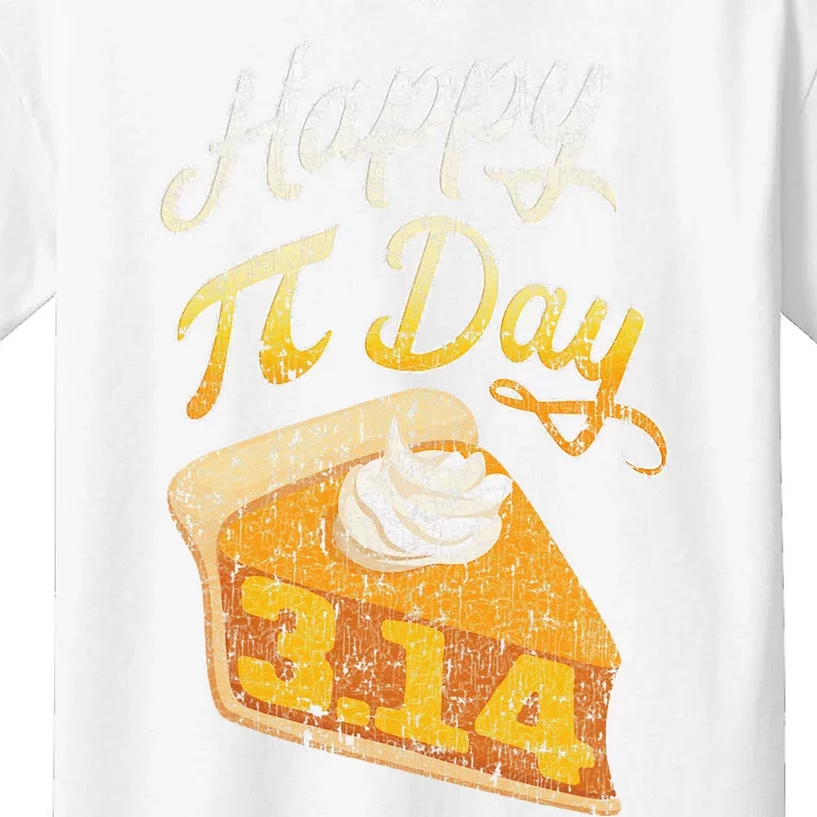 Pi Day 3 14 Slice Of Pi Math Geek Pie Lover Kids T-Shirt