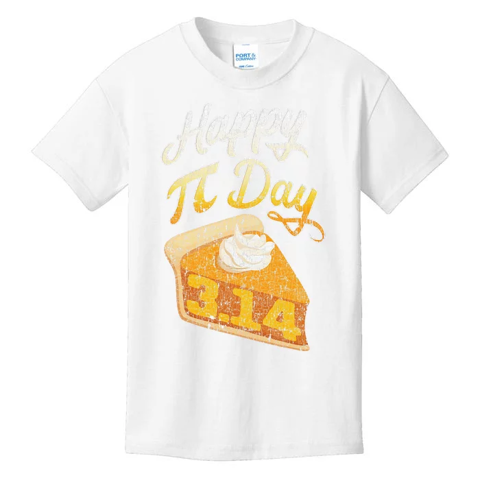 Pi Day 3 14 Slice Of Pi Math Geek Pie Lover Kids T-Shirt