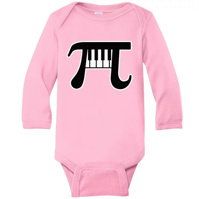 Pi Day 3,14 Number Music Symbol Math Science Nerd Geek Baby Long Sleeve Bodysuit