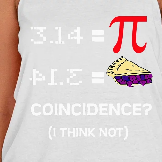 Pi Day 3.15 Pi Symbol Science and Math Teacher Women's Knotted Racerback Tank