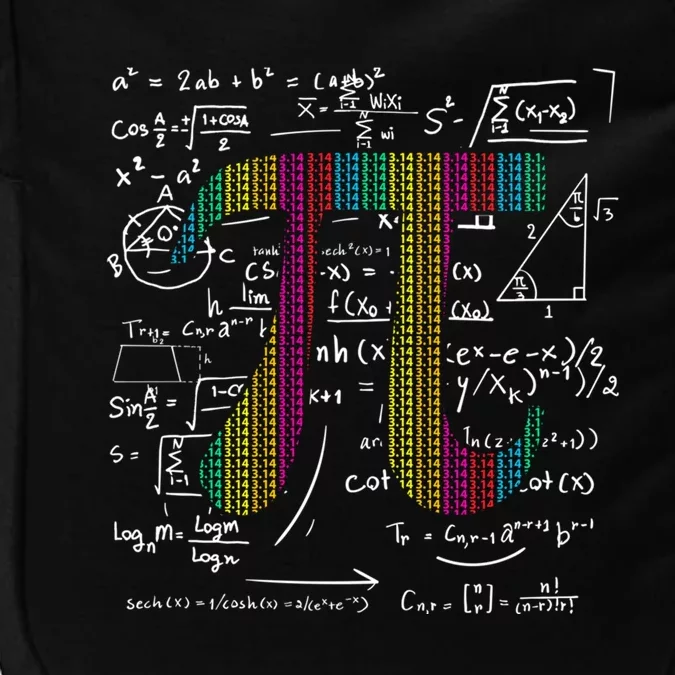 Pi Day 3 14 Pi Symbol With Math Equations Gift For Math Geek Meaningful Gift Impact Tech Backpack