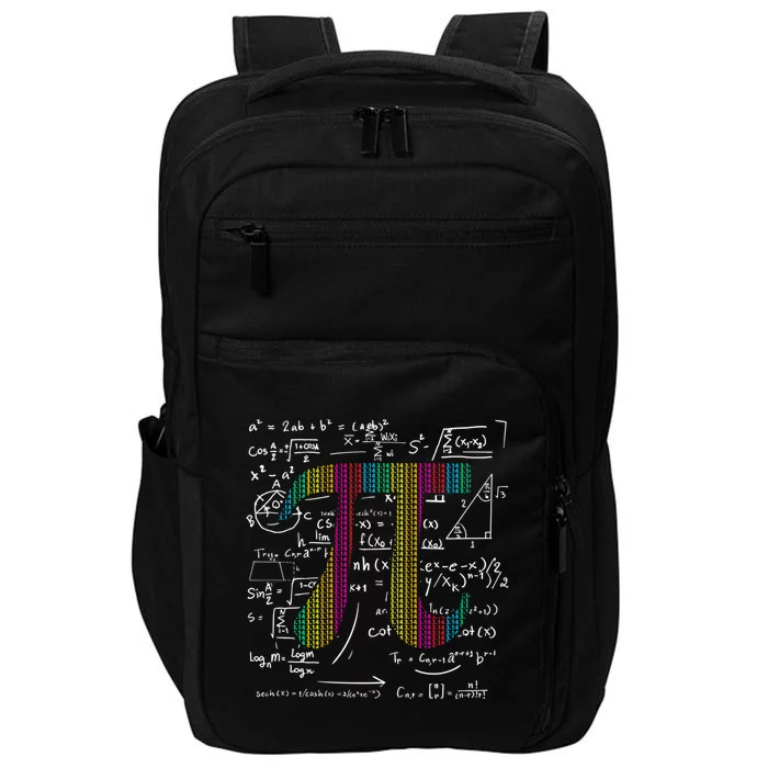 Pi Day 3 14 Pi Symbol With Math Equations Gift For Math Geek Meaningful Gift Impact Tech Backpack