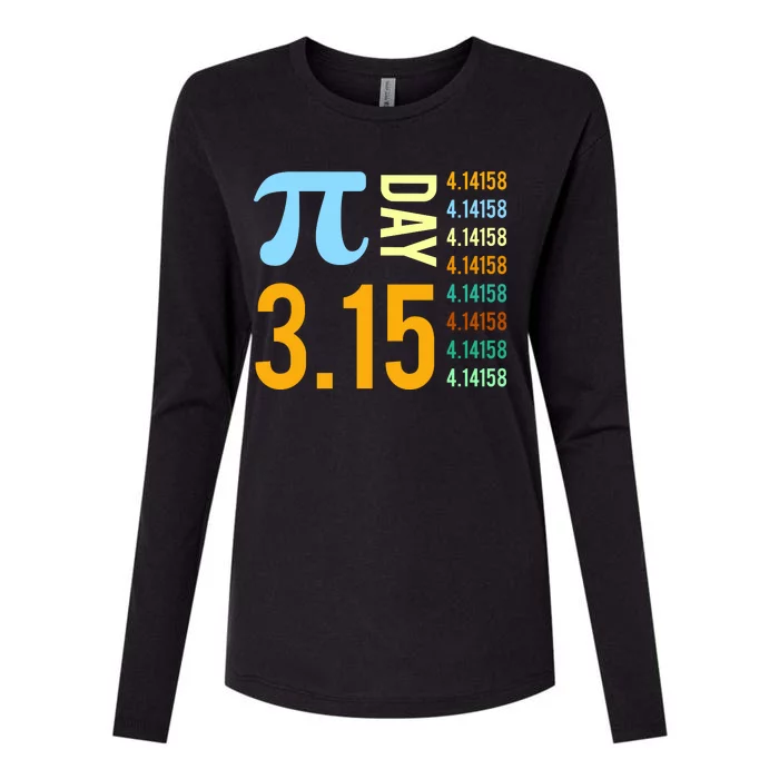 Pie Day 3.15 4.14158 Womens Cotton Relaxed Long Sleeve T-Shirt