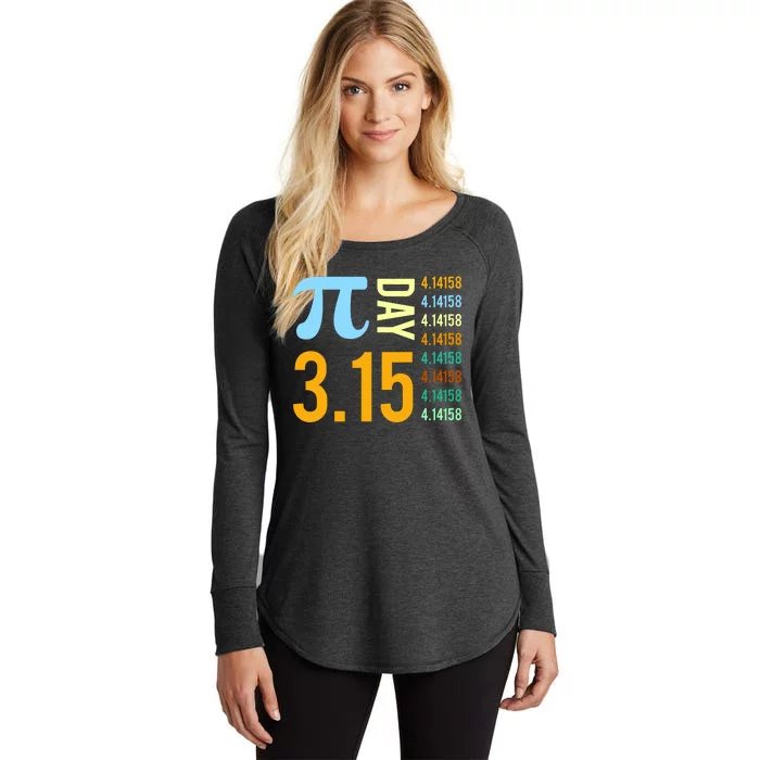 Pie Day 3.15 4.14158 Women's Perfect Tri Tunic Long Sleeve Shirt