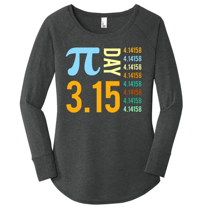 Pie Day 3.15 4.14158 Women's Perfect Tri Tunic Long Sleeve Shirt