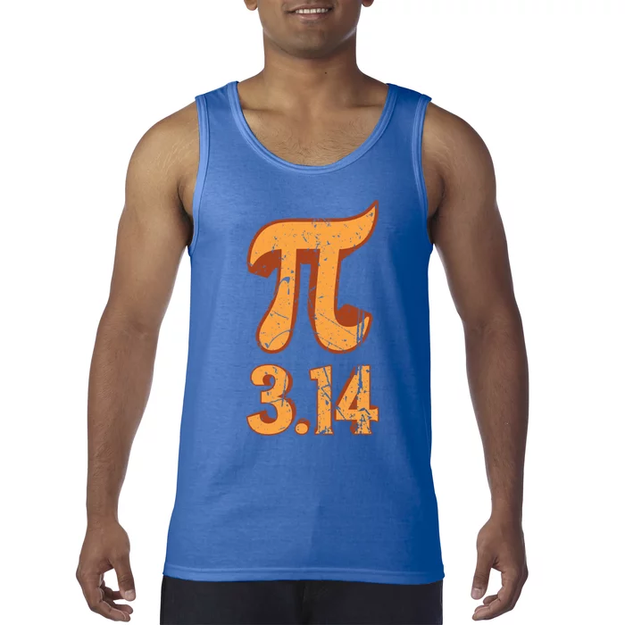 Pi Day 3 14 March 14th Math Teacher Vintage Pi Day Great Gift Tank Top