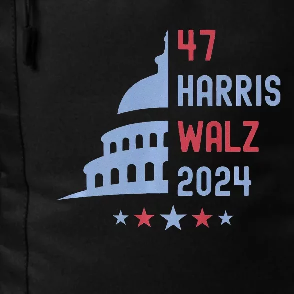 Political Democrat 47 Presidential Election 2024 Harris Walz Daily Commute Backpack