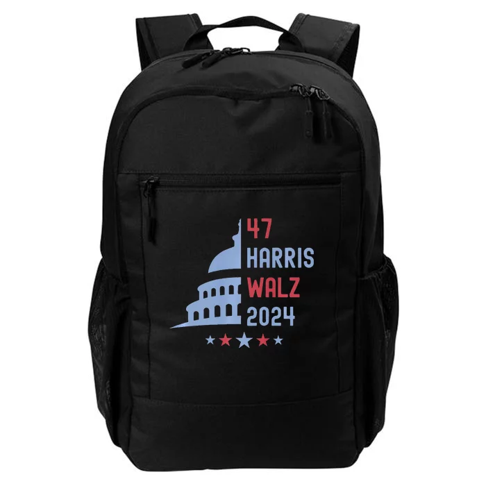 Political Democrat 47 Presidential Election 2024 Harris Walz Daily Commute Backpack