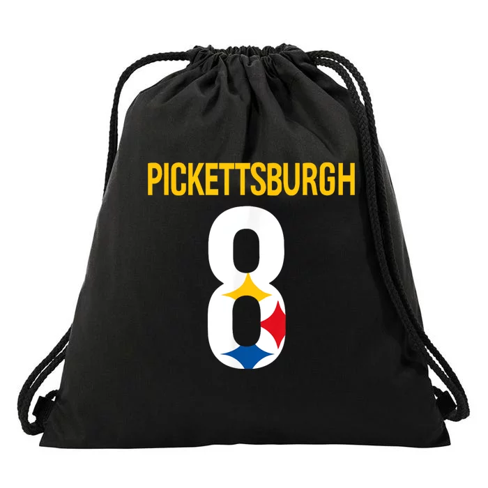 Pickettsburgh Diamond 8 By Pickettsburgh 8 Drawstring Bag