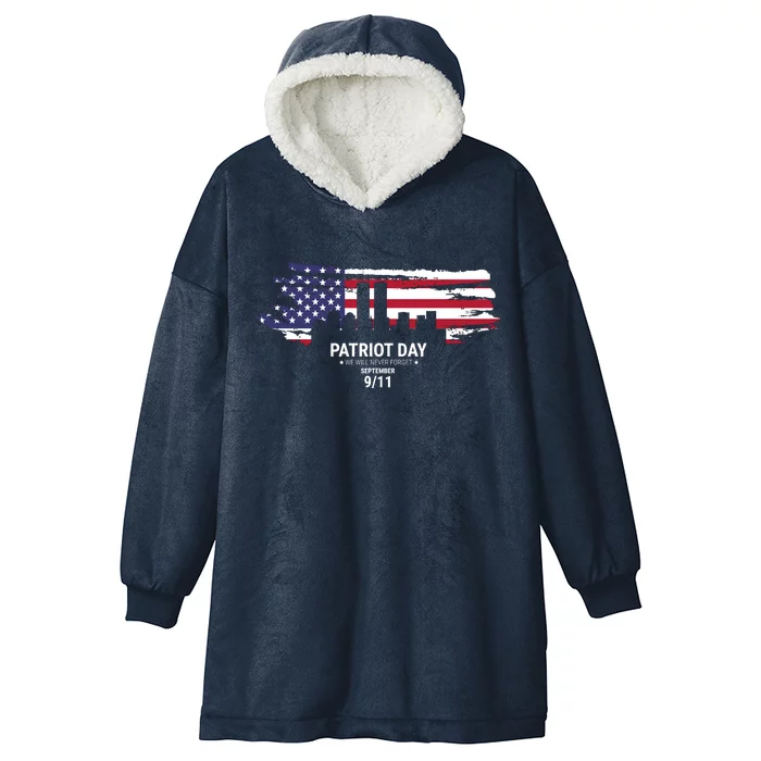 Patriot Day 9/11 Hooded Wearable Blanket