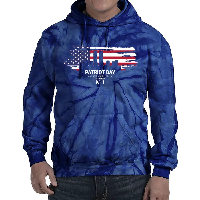 Patriot Day 9/11 Tie Dye Hoodie