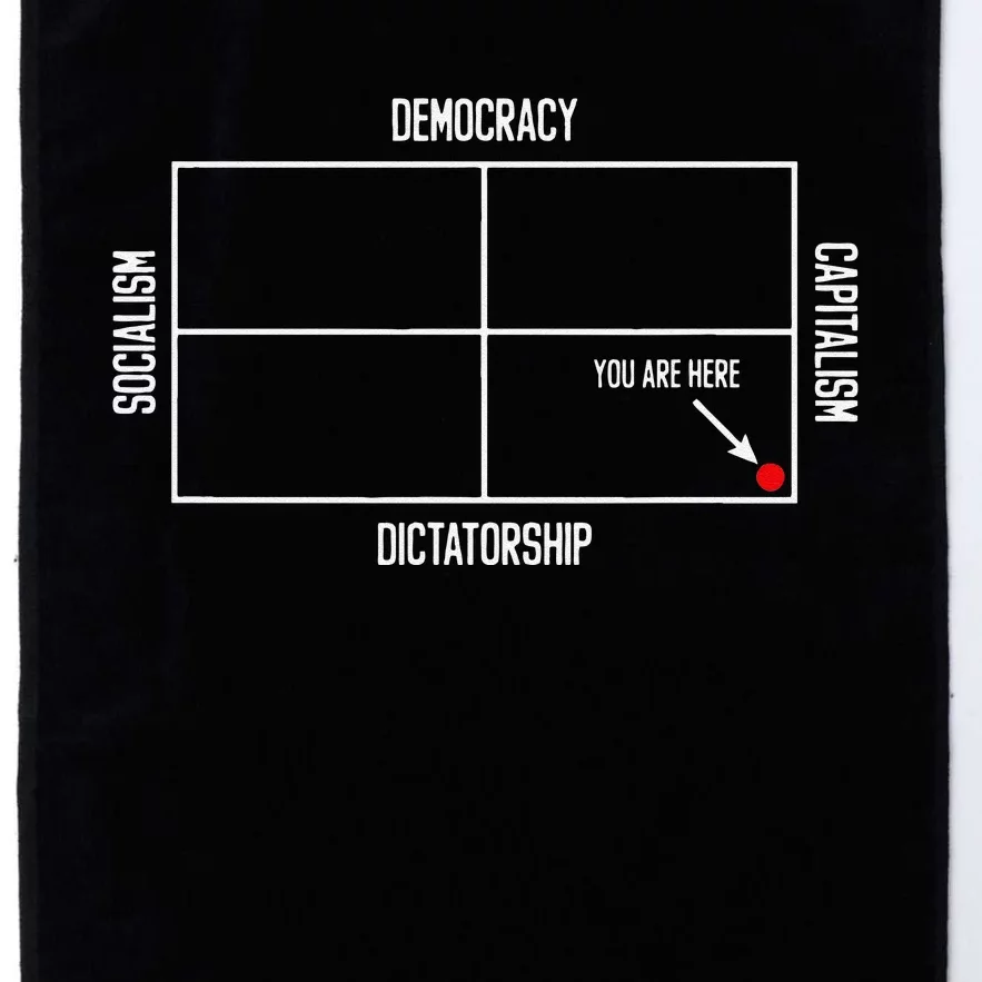 Pro Democracy Anti Dictatorship Political Satire Chart Platinum Collection Golf Towel