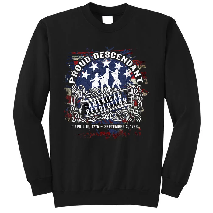 Proud Descendant American Revolution Fife And Drum Novelty Sweatshirt