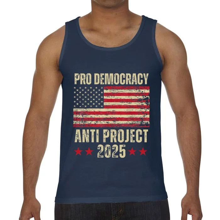 Pro Democracy Anti Project 2025 Stop Project 2025 Anti Trump Comfort Colors® Tank Top