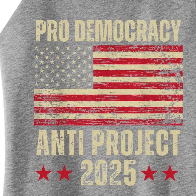 Pro Democracy Anti Project 2025 Stop Project 2025 Anti Trump Women’s Perfect Tri Rocker Tank