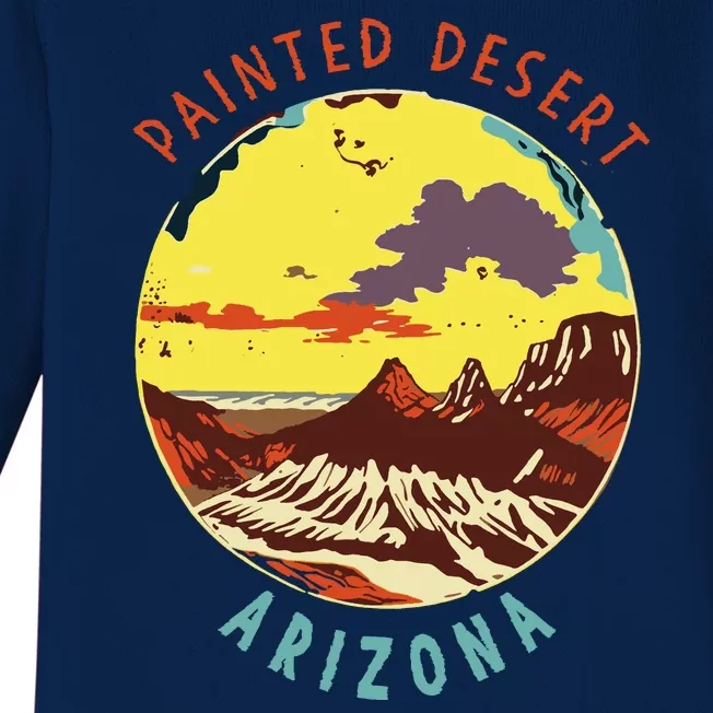 Painted Desert Arizona Baby Long Sleeve Bodysuit