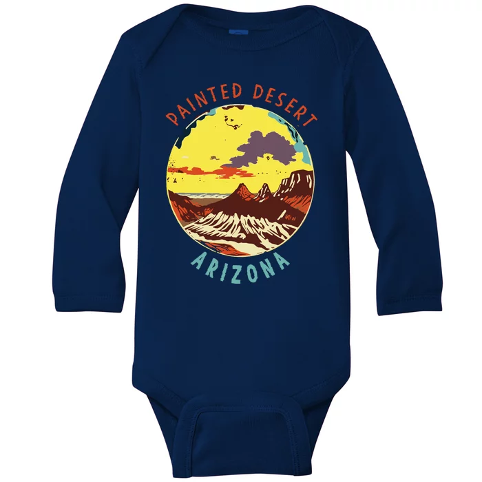 Painted Desert Arizona Baby Long Sleeve Bodysuit