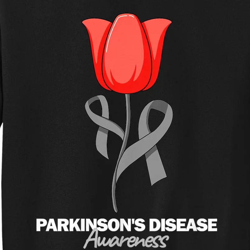 ParkinsonS Disease Awareness April Month Red Tulip Sweatshirt