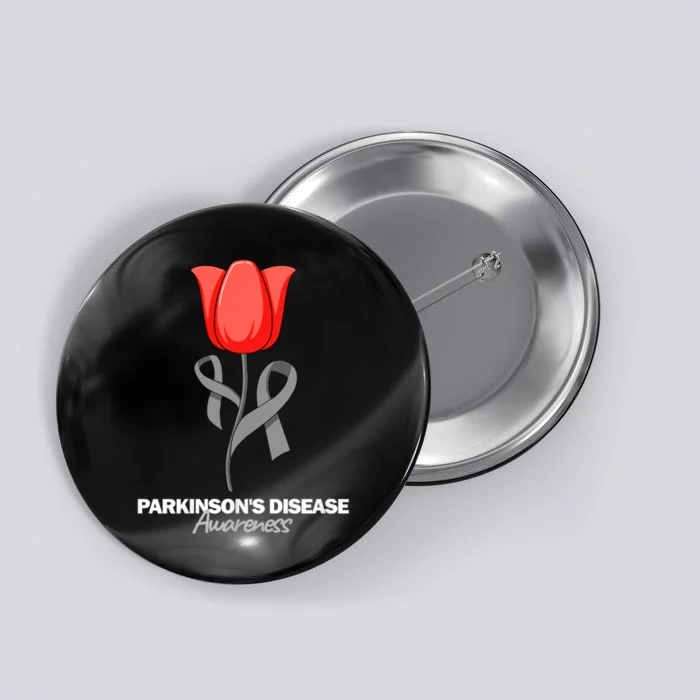 ParkinsonS Disease Awareness April Month Red Tulip Button