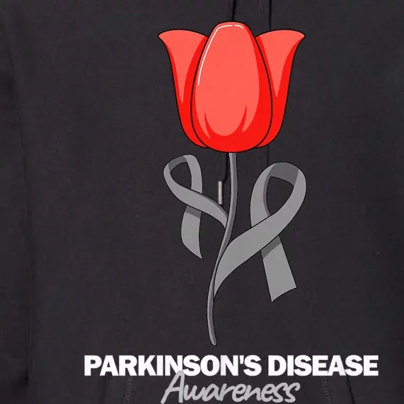 ParkinsonS Disease Awareness April Month Red Tulip Premium Hoodie