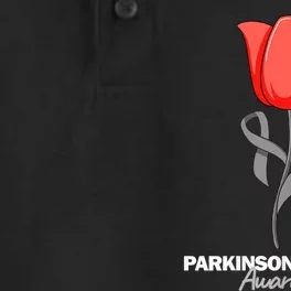 ParkinsonS Disease Awareness April Month Red Tulip Dry Zone Grid Performance Polo