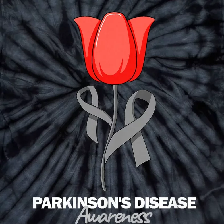 ParkinsonS Disease Awareness April Month Red Tulip Tie-Dye T-Shirt