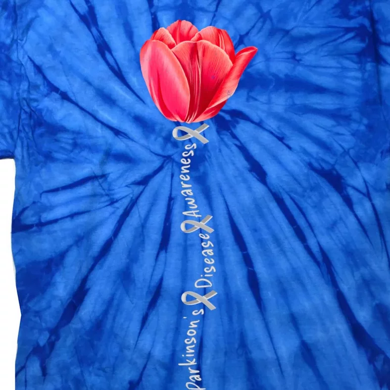 ParkinsonS Disease Awareness Tulip April Month Cool Gift Tie-Dye T-Shirt