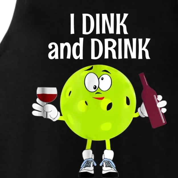 Pickleball Dink And Drink Ladies Tri-Blend Wicking Tank