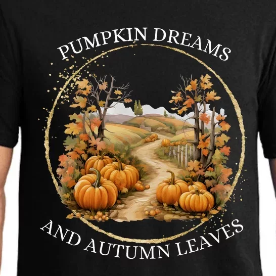 Pumpkin Dreams And Fall Dreams Pajama Set