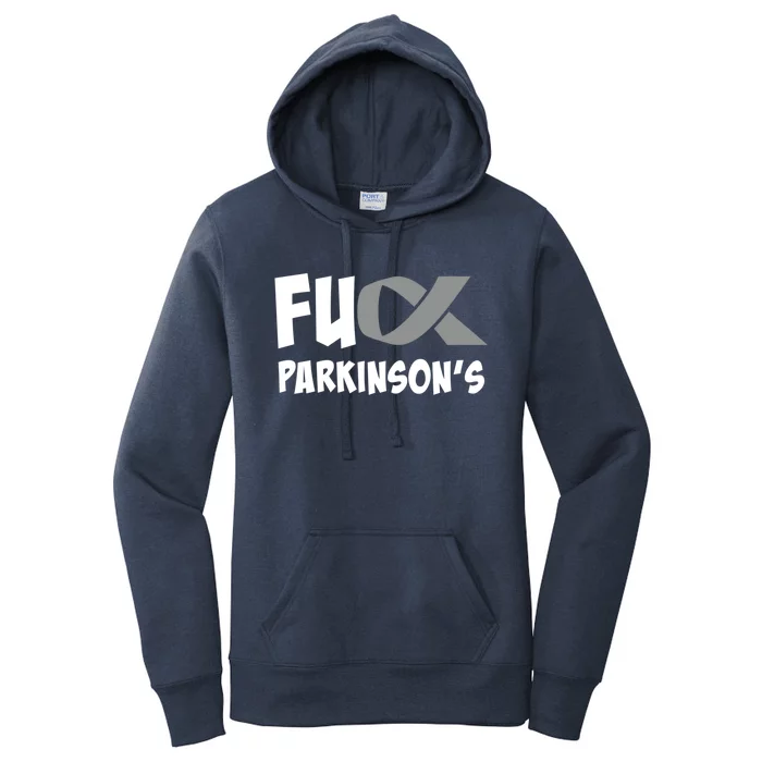 Parkinson's Disease Awareness Month Fuck Parkinsons Gift Women's Pullover Hoodie